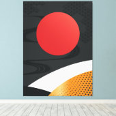 Japans stijltekencanvas afdrukken (Insitu (Houten vloer))