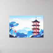 Japans stijltekencanvas afdrukken (Voorkant)