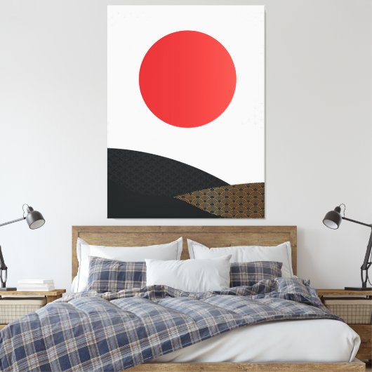 Japans stijltekencanvas afdrukken (Insitu (Slaapkamer))
