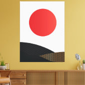 Japans stijltekencanvas afdrukken (Insitu (Woonkamer))