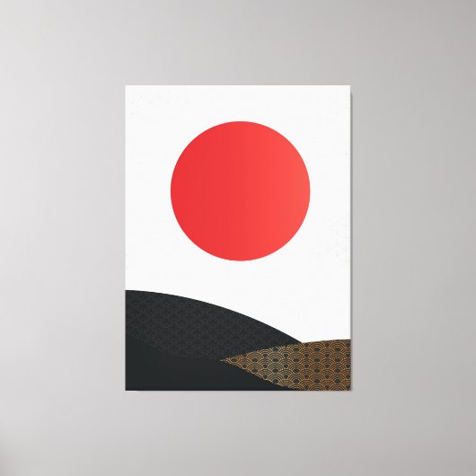 Japans stijltekencanvas afdrukken (Voorkant)