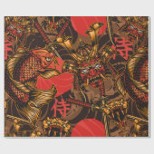 Japans stijlvol  naadloos patroon met een samur cadeaupapier (Vlak)