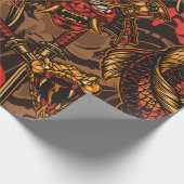 Japans stijlvol  naadloos patroon met een samur cadeaupapier (Hoek)