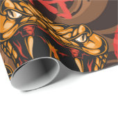 Japans stijlvol  naadloos patroon met een samur cadeaupapier (Rol Hoek)