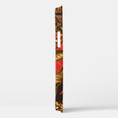 Japans stijlvol  naadloos patroon met een samur Case-Mate iPhone case (Achterkant / Rechts)