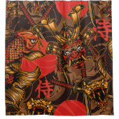 Japans stijlvol  naadloos patroon met een samur douchegordijn (Voorkant)