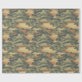 Japans stijlvolle Ukeiyoddim Art - Japanse landsch Cadeaupapier (Vlak)