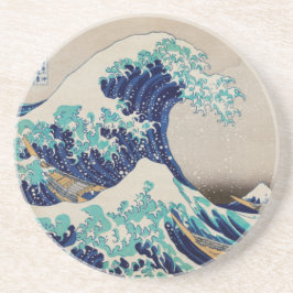 Japans stijlvolle, Wave Two-Tone Coffee Mok Cup Zandsteen Onderzetter