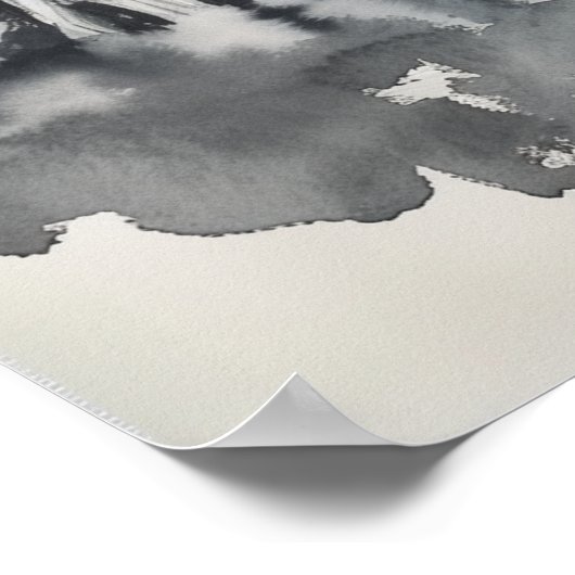 Japans Sumi-e Waterverf Print - (Hoek)