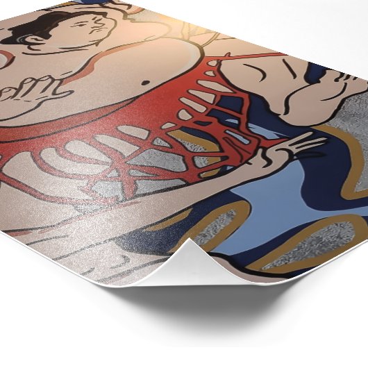 Japans Sumo Worstelaar Kunst Foto Afdruk (Hoek)