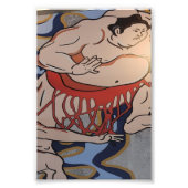 Japans Sumo Worstelaar Kunst Foto Afdruk (Voorkant)