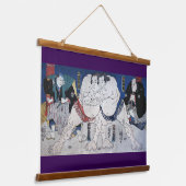Japans Sumo worstelen, Kuniyoshi Hangend Wandkleed (Gebogen)