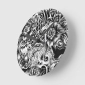 Japans surf tattoo maakt deel uit van handtekening ronde klok (Hoek)