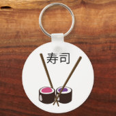 Japans Sushi Chopsticks Sleutelhanger (Voorkant)