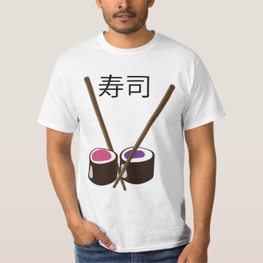 Japans Sushi Chopsticks T-shirt (Voorkant)