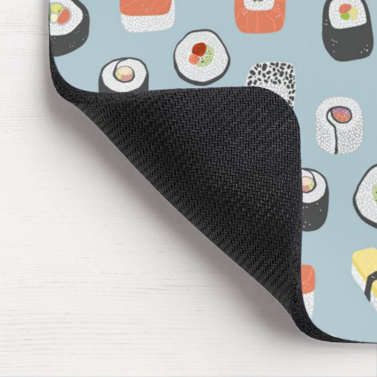 Japans Sushi Food Art Pattern Muismat (Hoek)