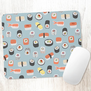 Japans Sushi Food Art Pattern Muismat