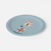 Japans Sushi gepersonaliseerd Papieren Bordje (Gekanteld)
