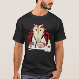 Japans Sushi kattenkers bloesem kawaii T-shirt