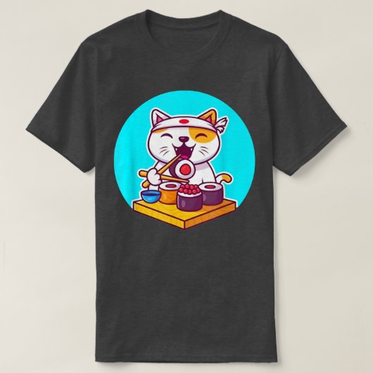 Japans Sushi Kawaii Anime Cat Lover Dad Ma, Boy T-shirt (Design voorkant)