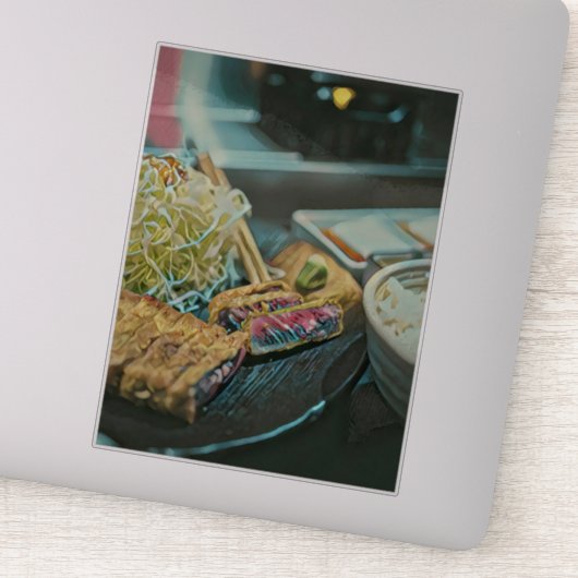 Japans sushi minachting cadeau sticker (Detail)