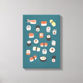 Japans Sushi Nigiri Maki Roll Canvas Afdruk (Voorkant)