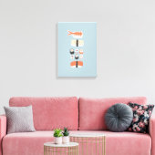 Japans Sushi Nigiri Maki Roll Canvas Afdruk (Insitu (Woonkamer))
