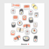 Japans Sushi Nigiri Maki Roll Sticker (Vel)