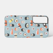 Japans Sushi Pattern Samsung Galaxy Hoesje (Achterkant horizontaal)