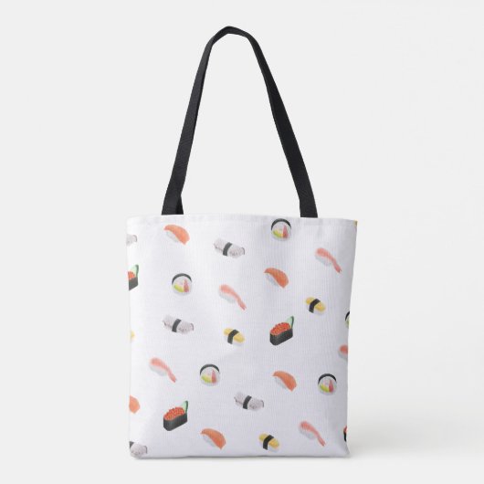 Japans Sushi Pattern Tote Bag (Achterkant)