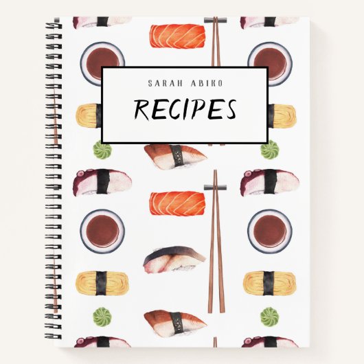 Japans Sushi Recipe Book Notitieboek (Voorkant)