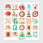 Japans Sushi Restaurant Assorted Sticker Pack (Vel)