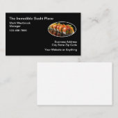 Japans Sushi Restaurant Chef Thema Visitekaartje (Voorkant / Achterkant)