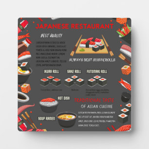 Japans sushi restaurant fotoplaat