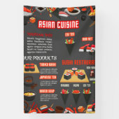 Japans sushi restaurant spandoek (Verticaal)