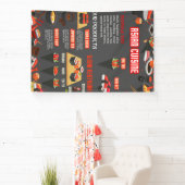 Japans sushi restaurant spandoek (Insitu)