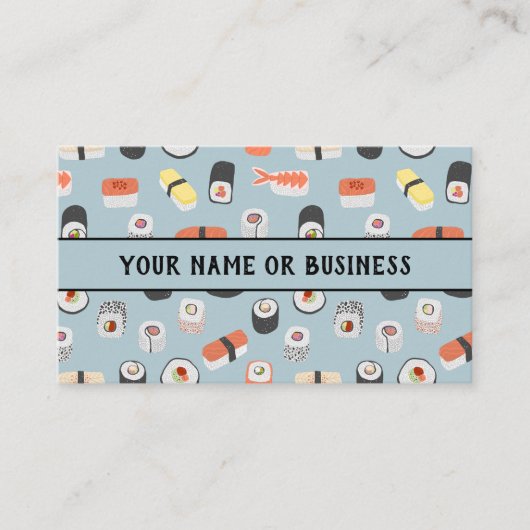 Japans Sushi Restaurant Visitekaartje (Voorkant)