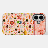 Japans sushi-visschotel op roze Case-Mate iPhone case (Achterkant (horizontaal))