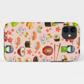 Japans sushi-visschotel op roze Case-Mate iPhone case (Achterkant (horizontaal))