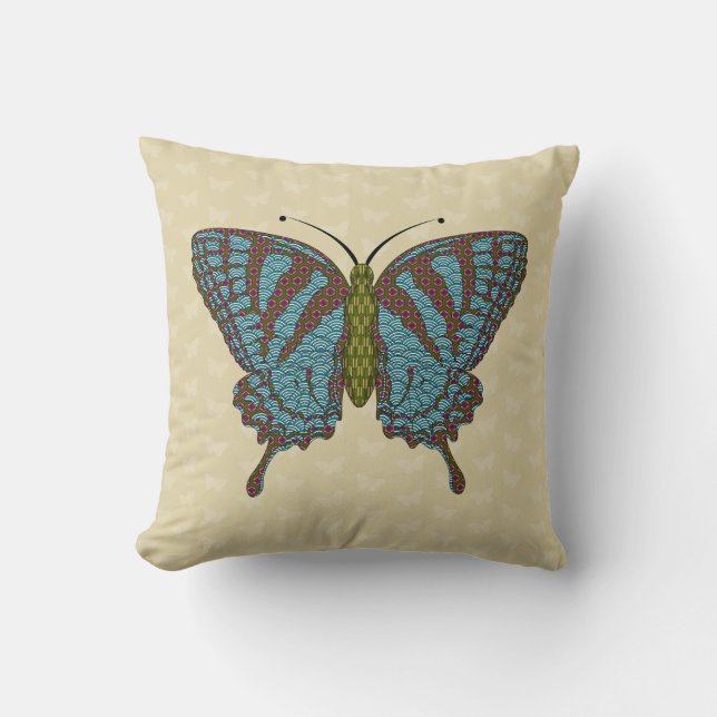 Japans Swallowtail Kussen (Voorkant)