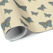 Japans Swallowtail wrapping papier (Rol Hoek)