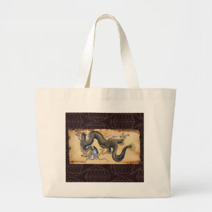 Japans Tattoo Art Dragon Bag Grote Tote Bag