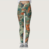 Japans Tattoo Art Zee Creatures Leggings (Voorkant)