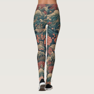 Japans Tattoo Art Zee Creatures Leggings