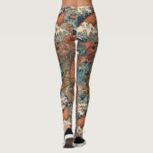 Japans Tattoo Art Zee Creatures Leggings (Achterkant)