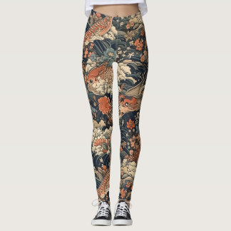 Japans Tattoo Art Zee Monsters Leggings