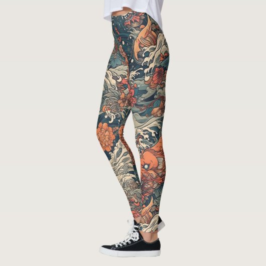 Japans Tattoo Art Zee Monsters Leggings (Links)