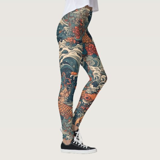 Japans Tattoo Art Zee Monsters Leggings (Rechts)