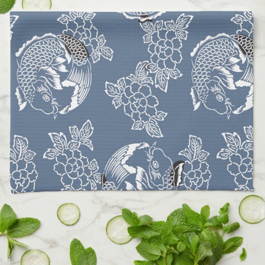  Japans Tattoo Koi (Carp) Theedoek (Gevouwen)