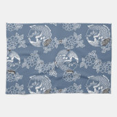  Japans Tattoo Koi (Carp) Theedoek (Horizontaal)